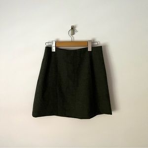 Wilfred Renee mini skirt in greyish green size US 6- Aritzia